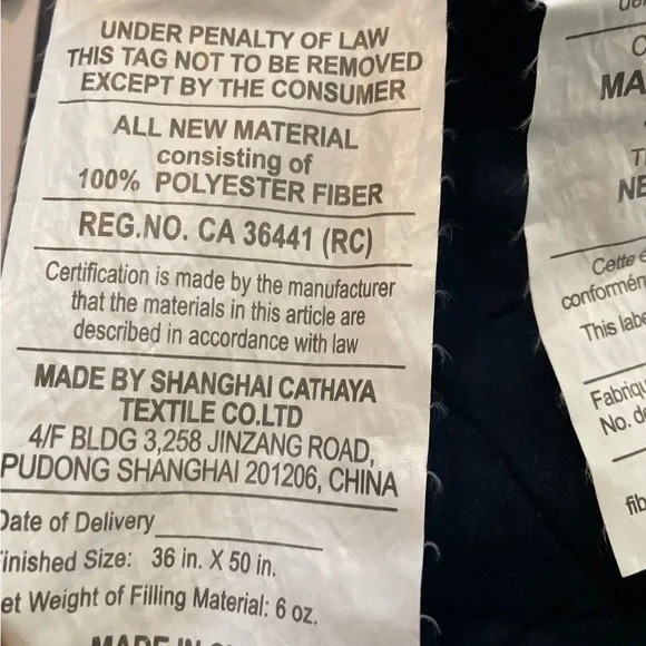 Pottery Barn Kids navy Quilted Bedding - Picture 5 of 5